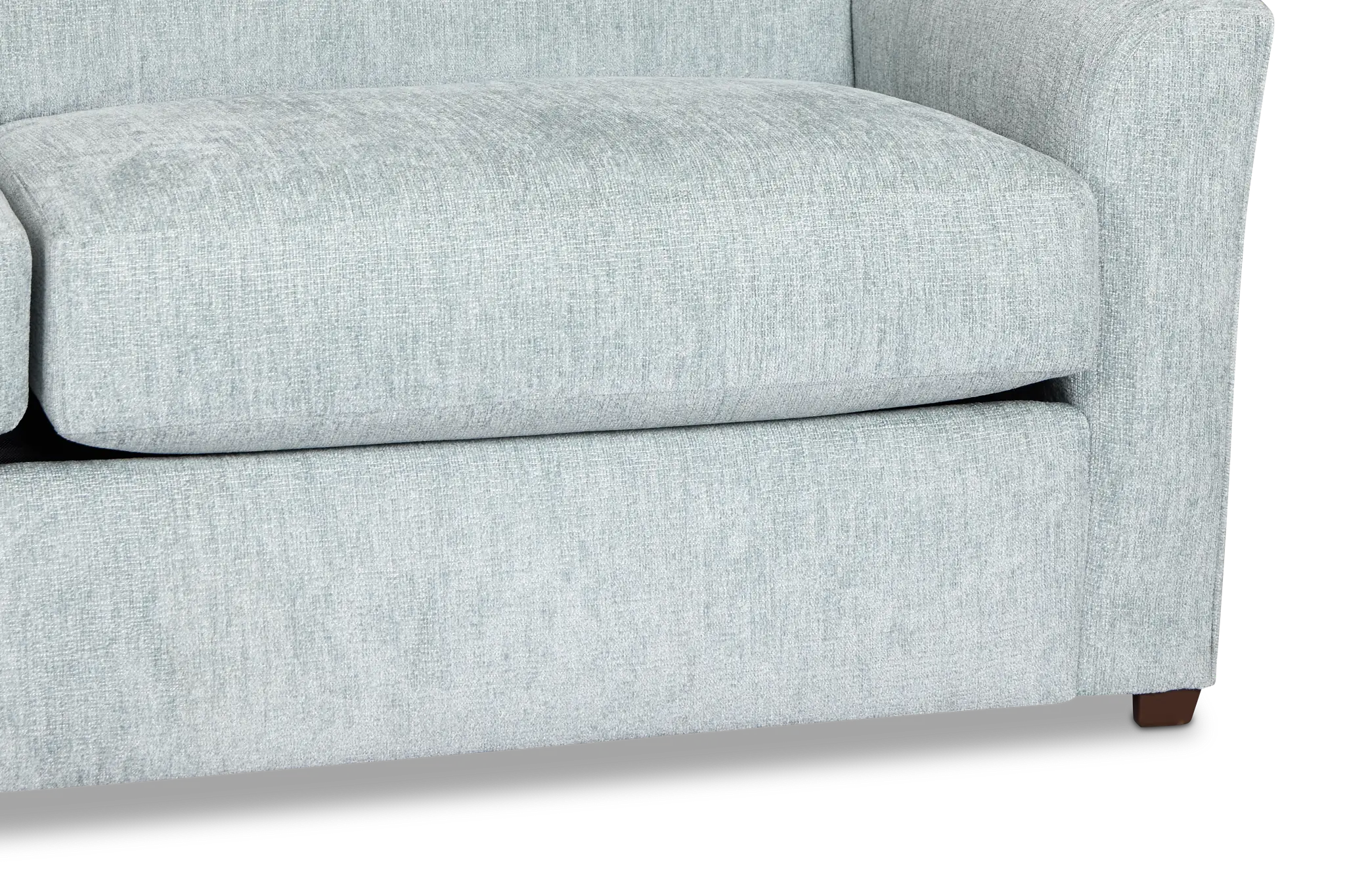 Shore Light Blue Fabric Memory Foam Sleeper Shore Light Blue Fabric Memory Foam Sleeper