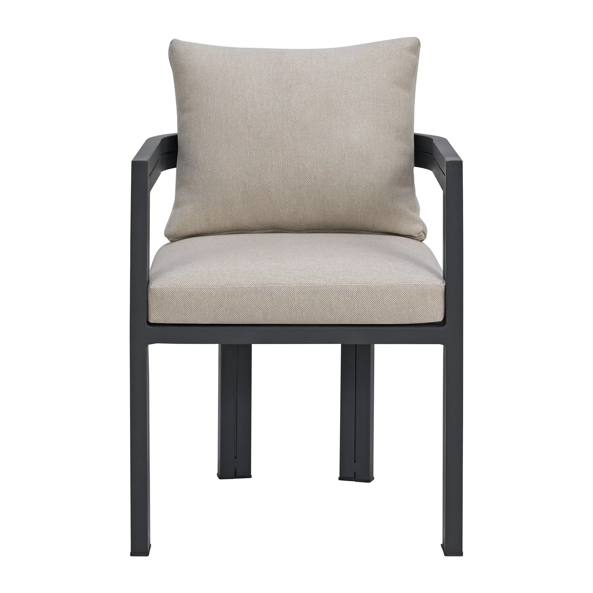 Luai Dark Gray Cushioned Arm Chair Luai Dark Gray Cushioned Arm Chair