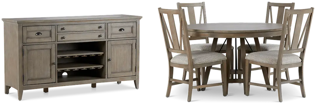 Heron Cove Light Tone Round Dining Room Heron Cove Light Tone Round Dining Room