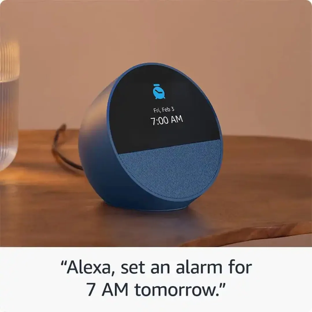 Amazon Echo Spot Black Smart Alarm Clock