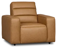 Sawyer Light Brown Micro Power Recliner