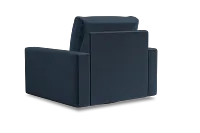 Edgewater Joya Dark Blue Swivel Chair