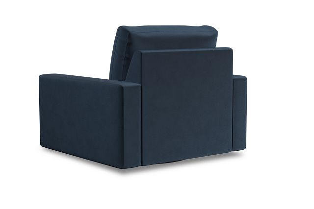 Edgewater Joya Dark Blue Swivel Chair (3)