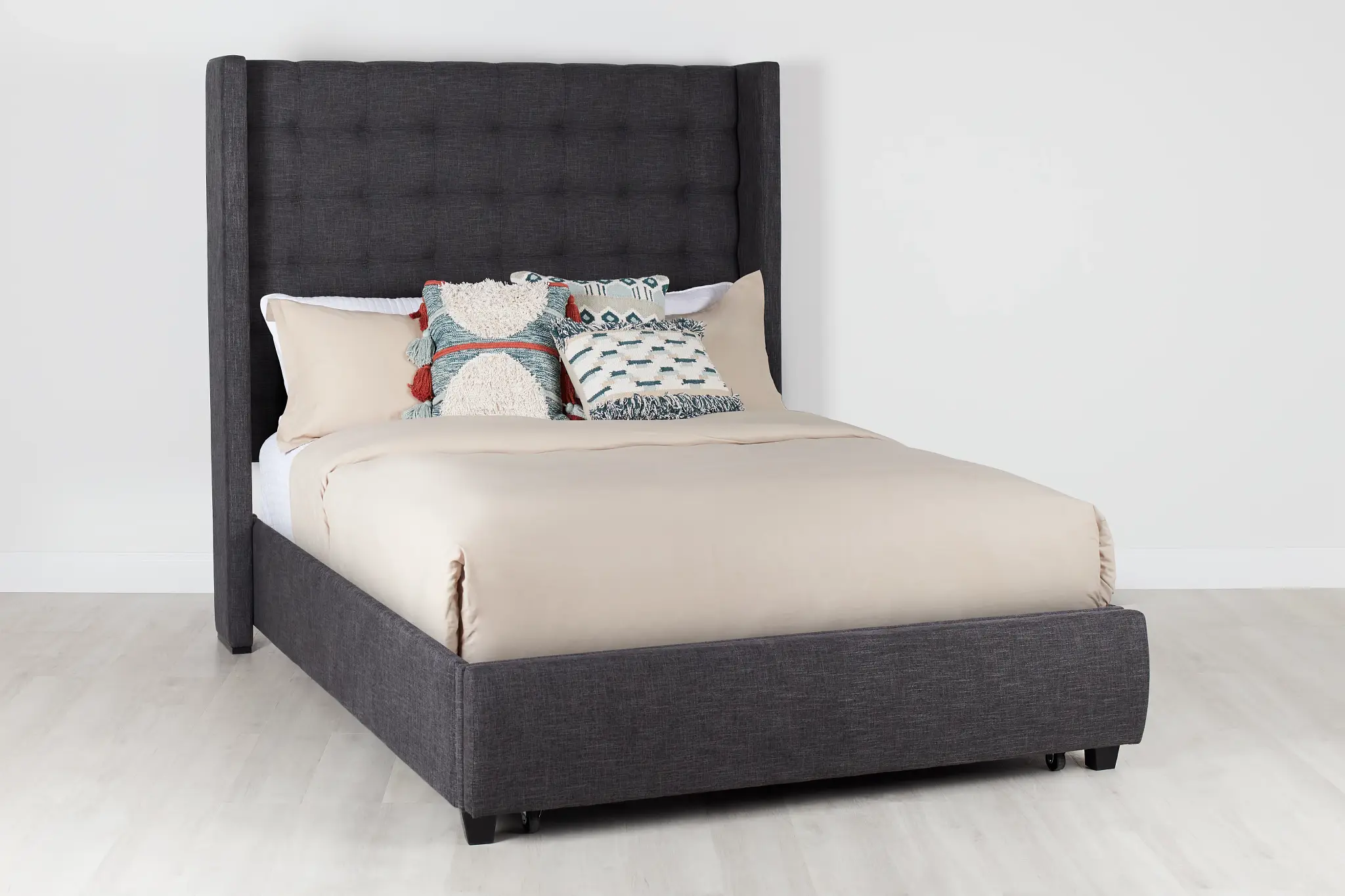 Chatham Dark Gray High Platform Storage Bed Chatham Dark Gray High Platform Storage Bed