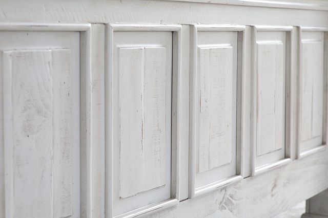Davenport White Panel Bed