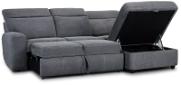 Callum Dark Gray Storage Small Right Power Chaise Sleeper Sectional