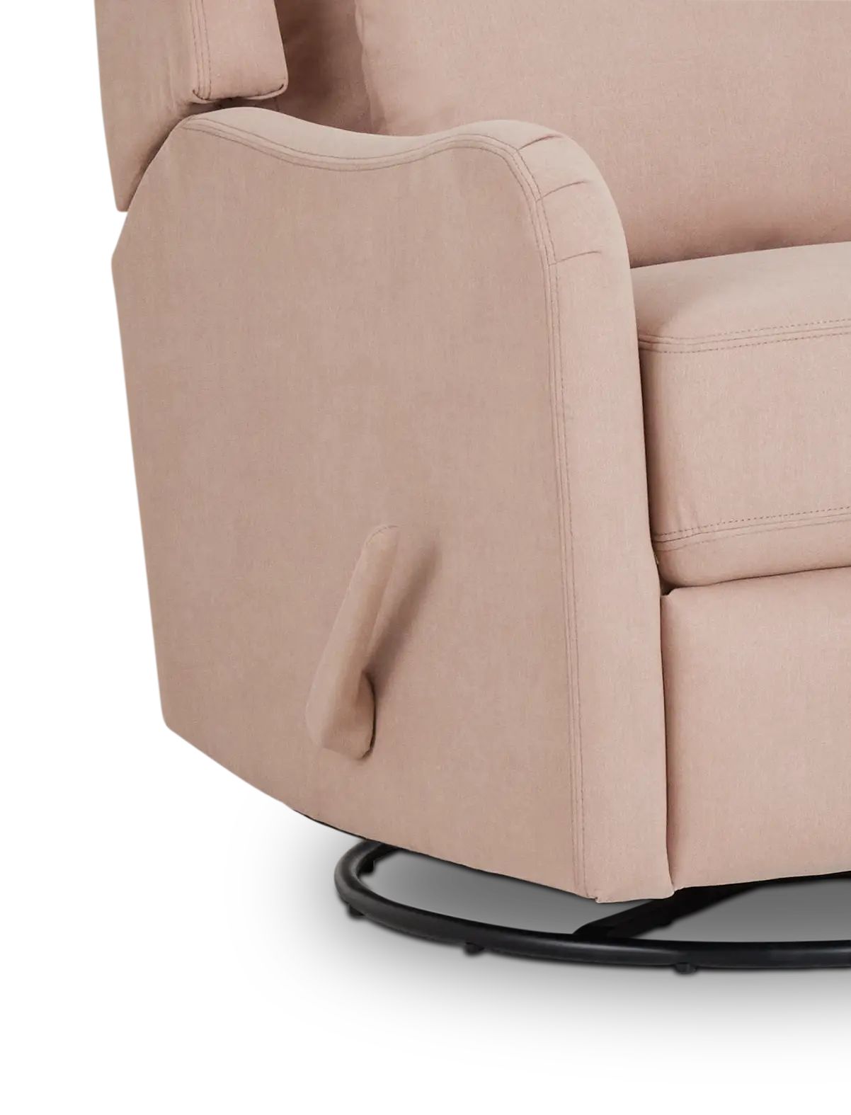 Georgia Light Pink Fabric Swivel Glider Recliner Georgia Light Pink Fabric Swivel Glider Recliner