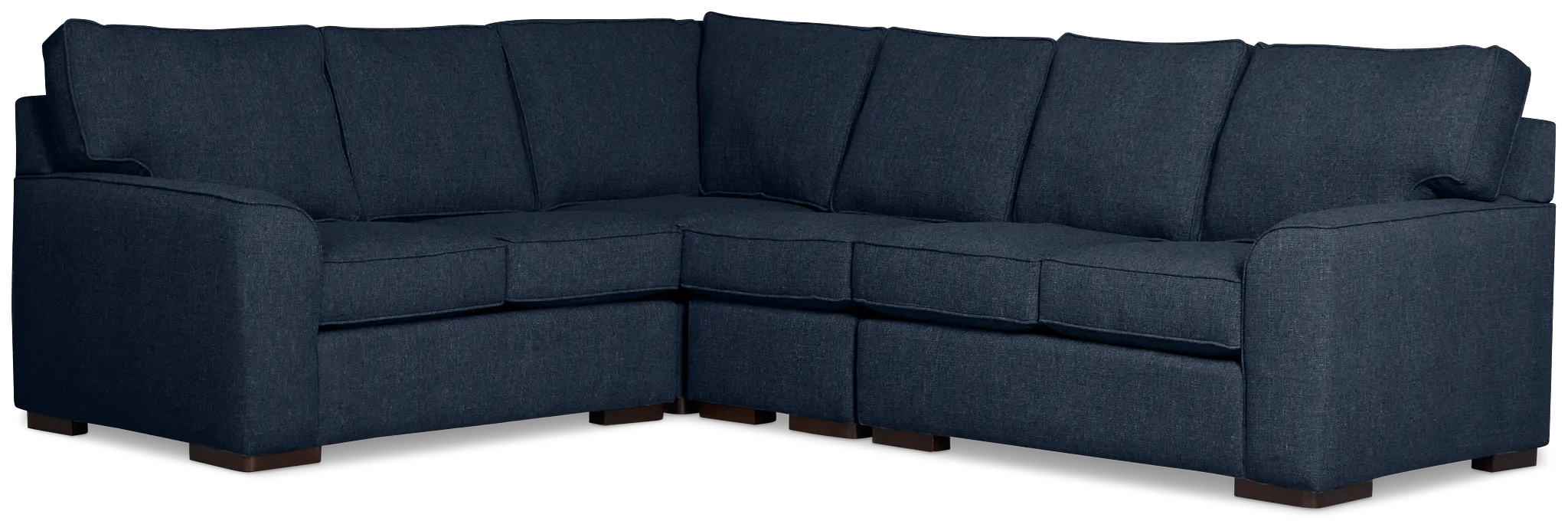 Sinclair Dark Blue Fabric Medium Two-arm Sectional