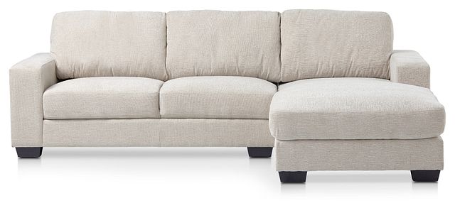 Estelle Beige Fabric Right Chaise Sectional (1)