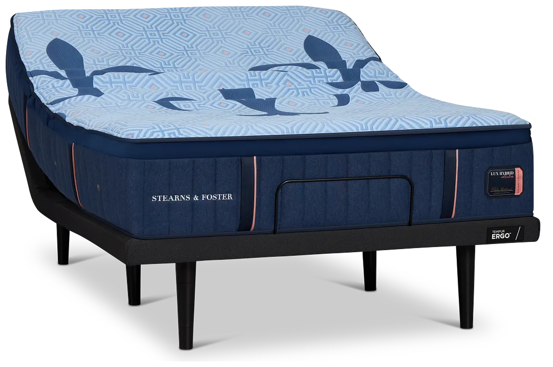 Stearns & Foster Lux Estate Elite Soft Hybrid 14" Soft Ergo 3.0 Adjustable Mattress Set