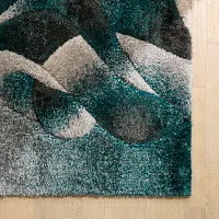 Aventura Teal 8x10 Area Rug