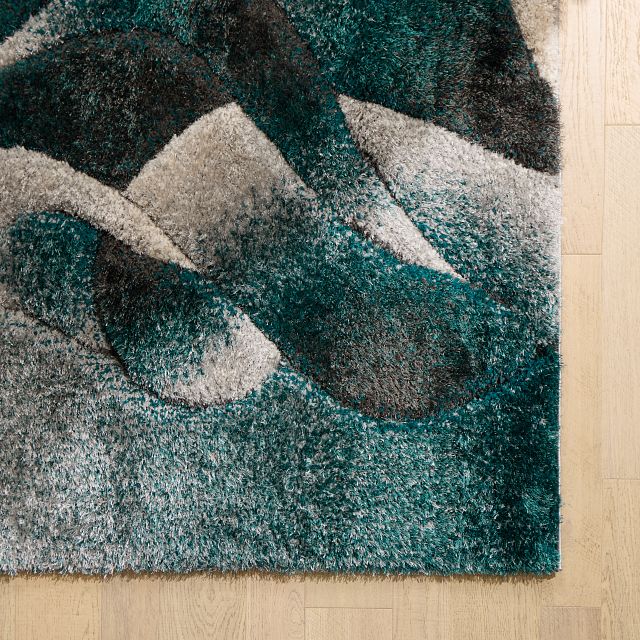 Aventura Teal 8x10 Area Rug