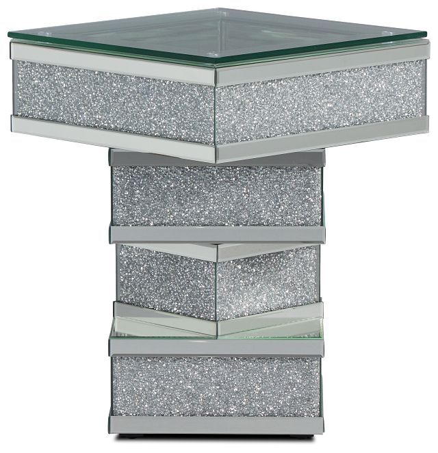 Marianne Mirrored Square Accent Table