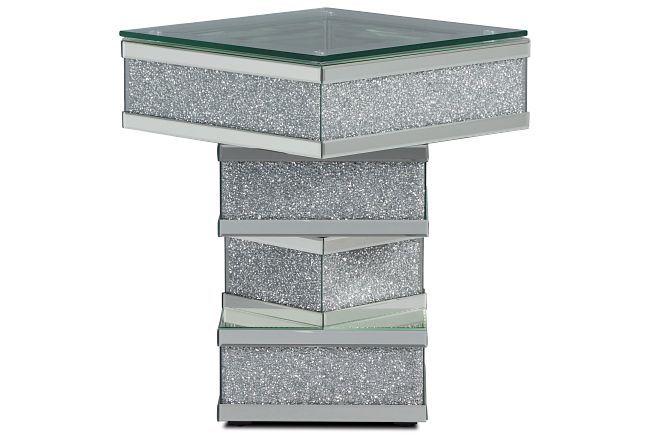 Marianne Mirrored Square Accent Table