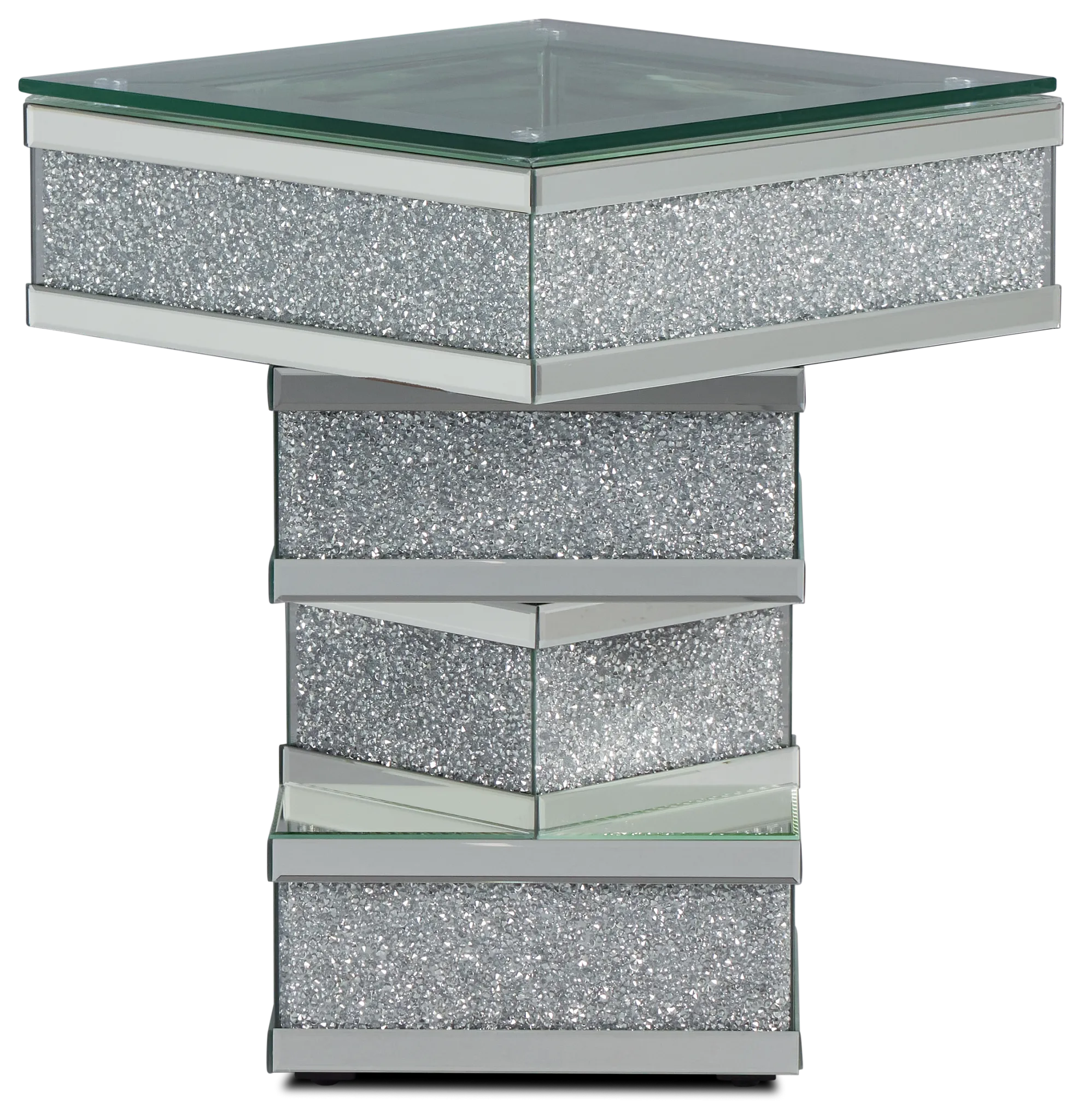 Marianne Mirrored Square Accent Table