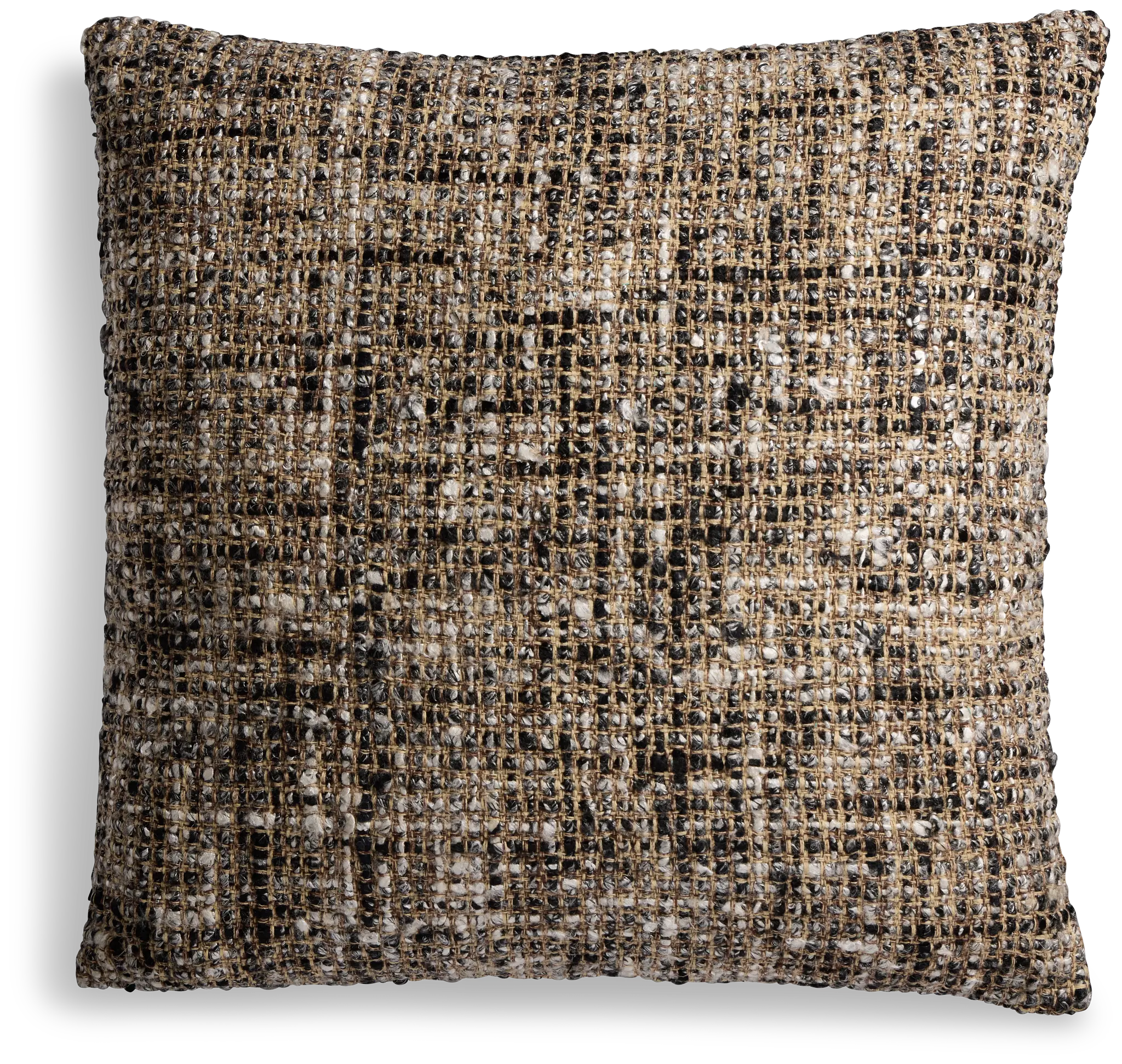 Porticia Black 24" Square Accent Pillow Porticia Black 24" Square Accent Pillow