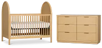Molly Light Beige Crib Bedroom