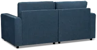 Addie Blue Fabric 2-piece Modular Storage Sofa