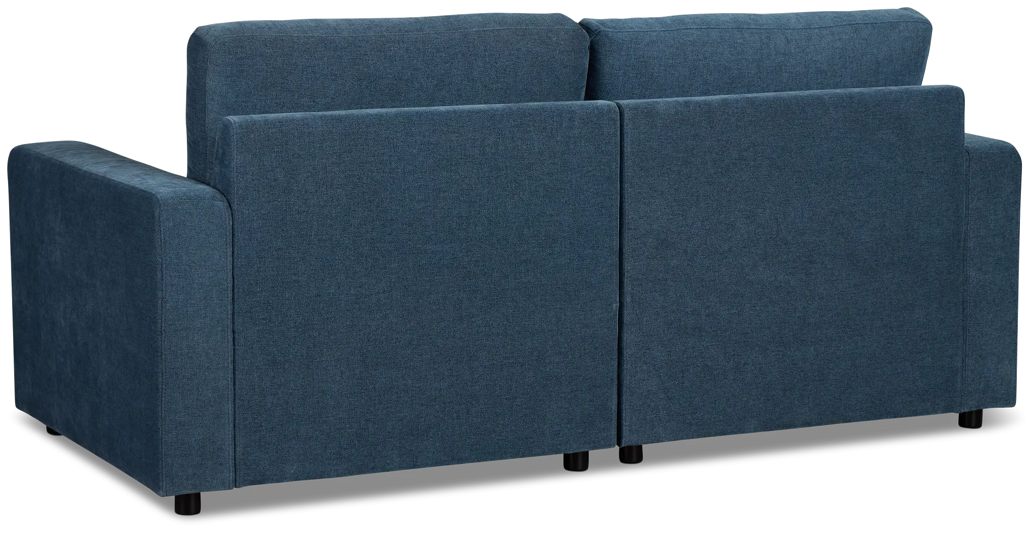 Addie Blue Fabric 2-piece Modular Storage Sofa Addie Blue Fabric 2-piece Modular Storage Sofa