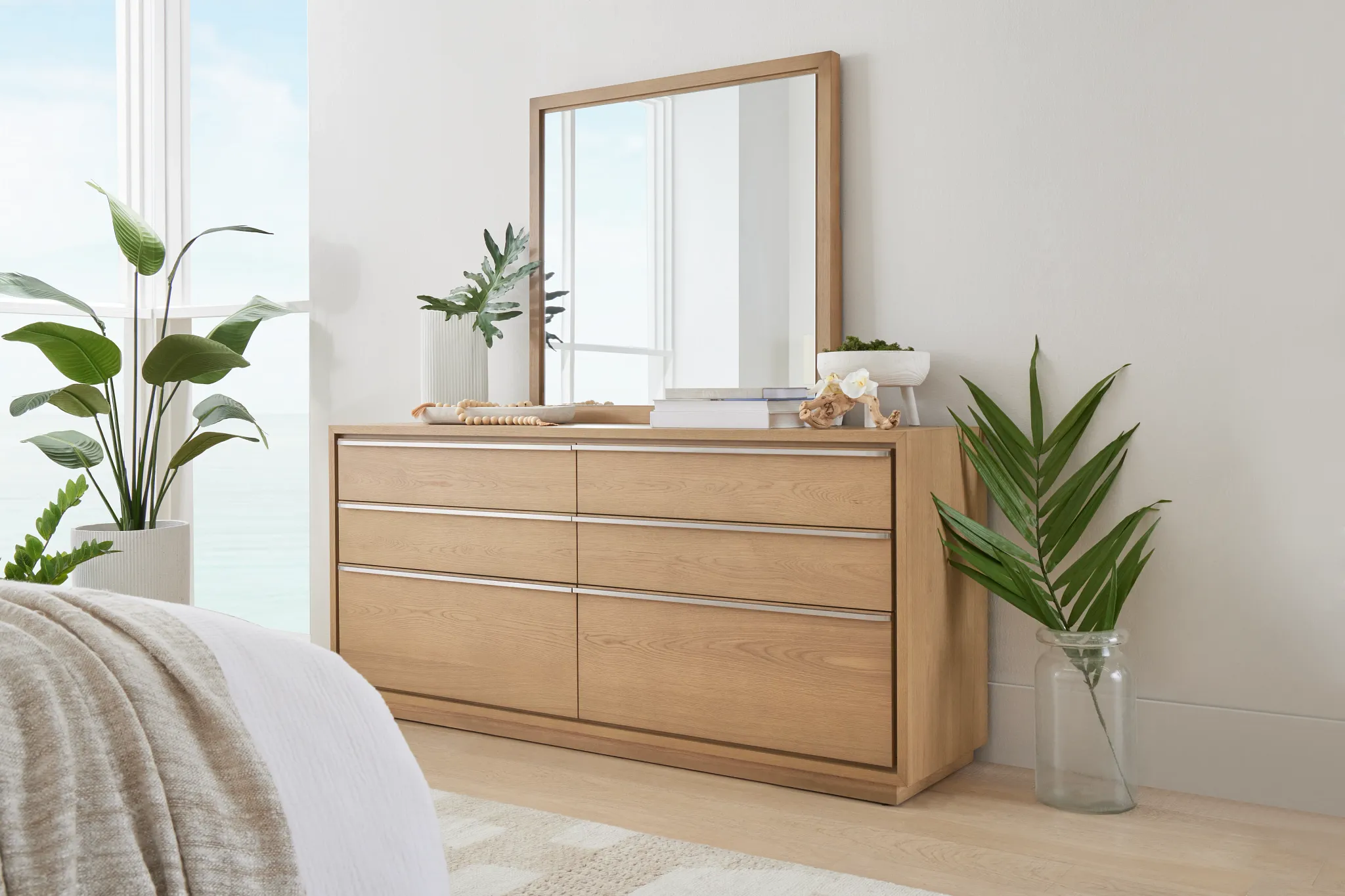 Haven Light Tone Dresser & Mirror