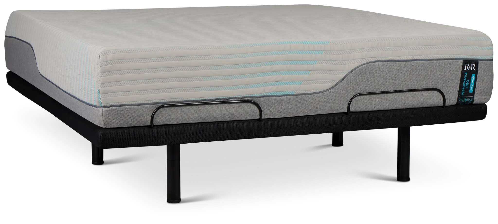 Rest & Renew Performance Pro Firm Deluxe Adjustable Mattress Set