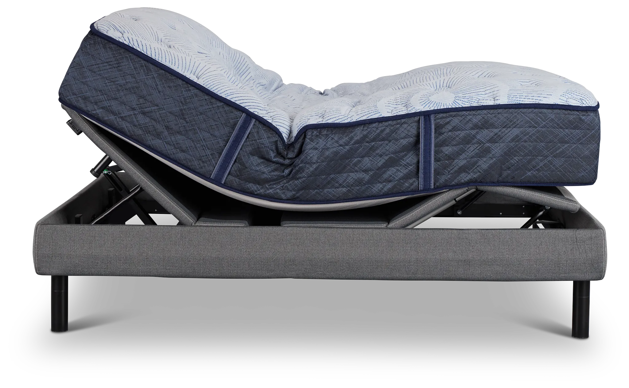 Serta Perfect Sleeper Blue Lagoon Nights Plush Motion Perfect 4 Adjustable Base Set