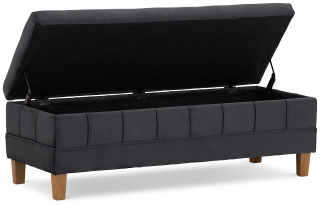 Crosby Gray Storage Bench