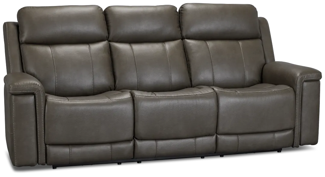 Jayden Gray Micro Power Reclining Sofa