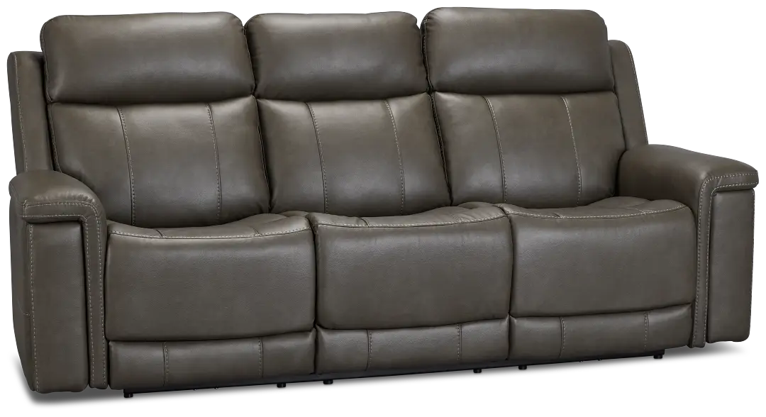 Jayden Gray Micro Power Reclining Sofa Jayden Gray Micro Power Reclining Sofa
