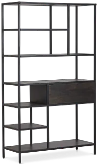 Cleo 1-drawer Metal Bookcase