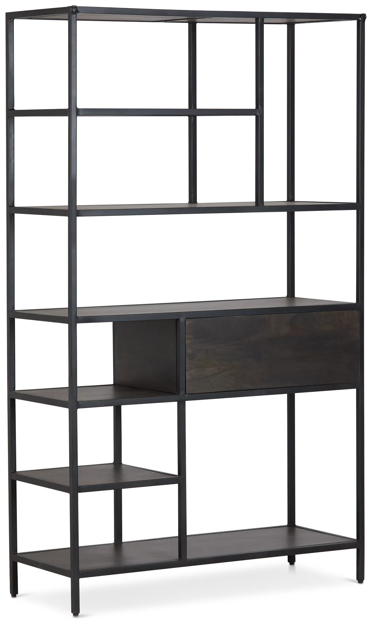 Cleo 1-drawer Metal Bookcase