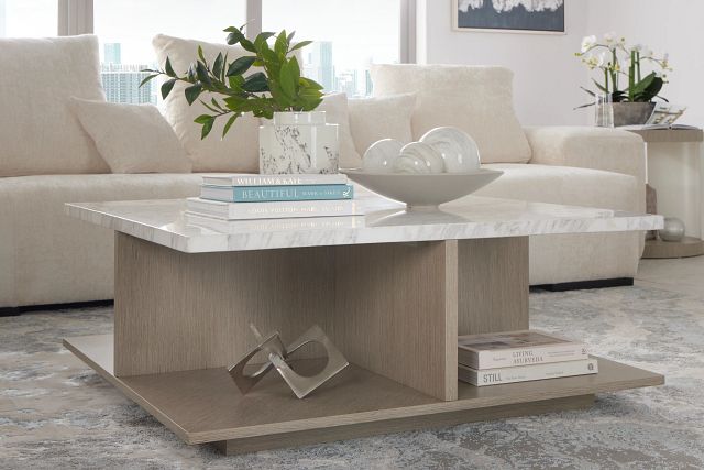 Whitley Marble Square Coffee Table (2)