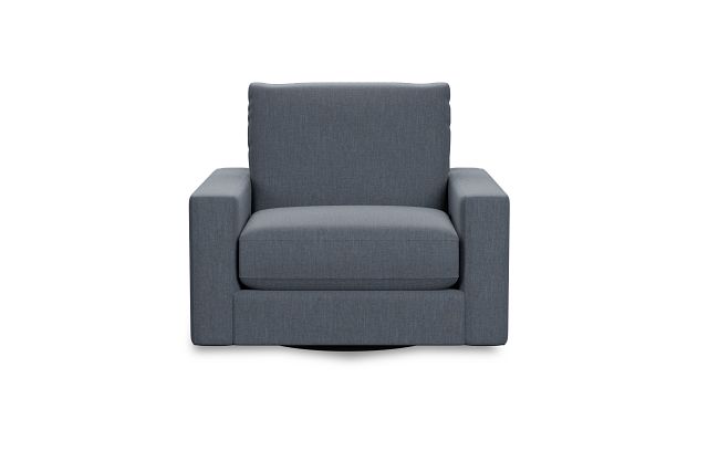 Edgewater Victory Dark Blue Swivel Chair