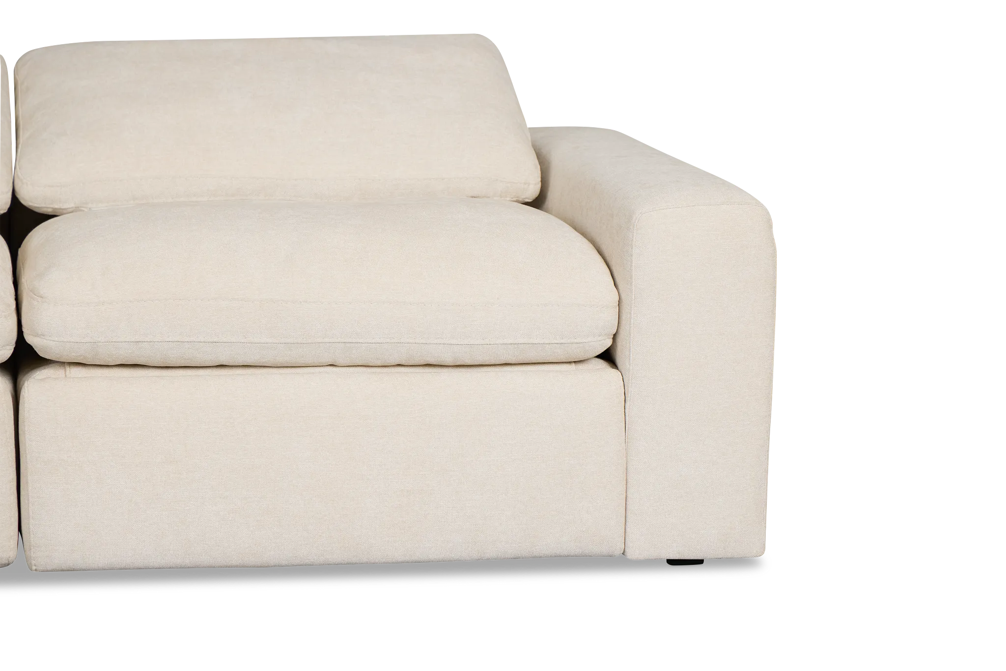 Drift Light Beige Fabric Power Reclining Sofa