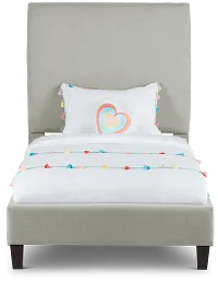 Lucy Taupe Uph Platform Bed