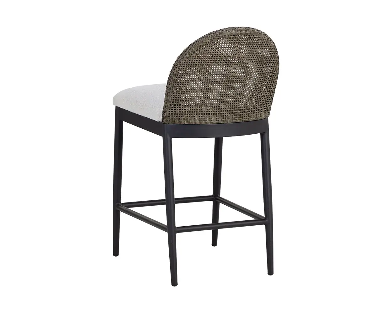 Selma Whitegray 24" Upholstered Barstool Selma Whitegray 24" Upholstered Barstool