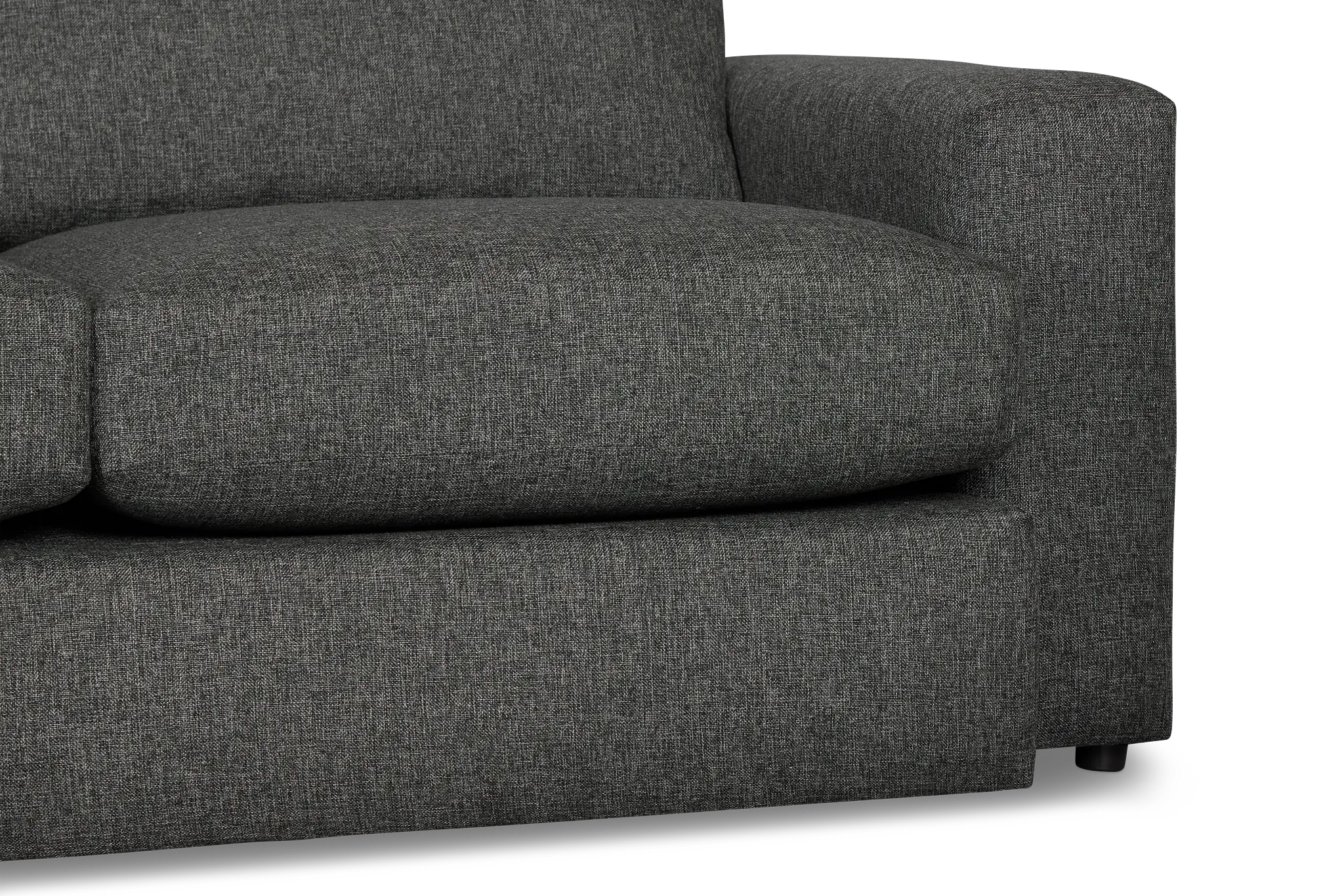 Brantley Dark Gray Fabric Left Chaise Sectional Brantley Dark Gray Fabric Left Chaise Sectional