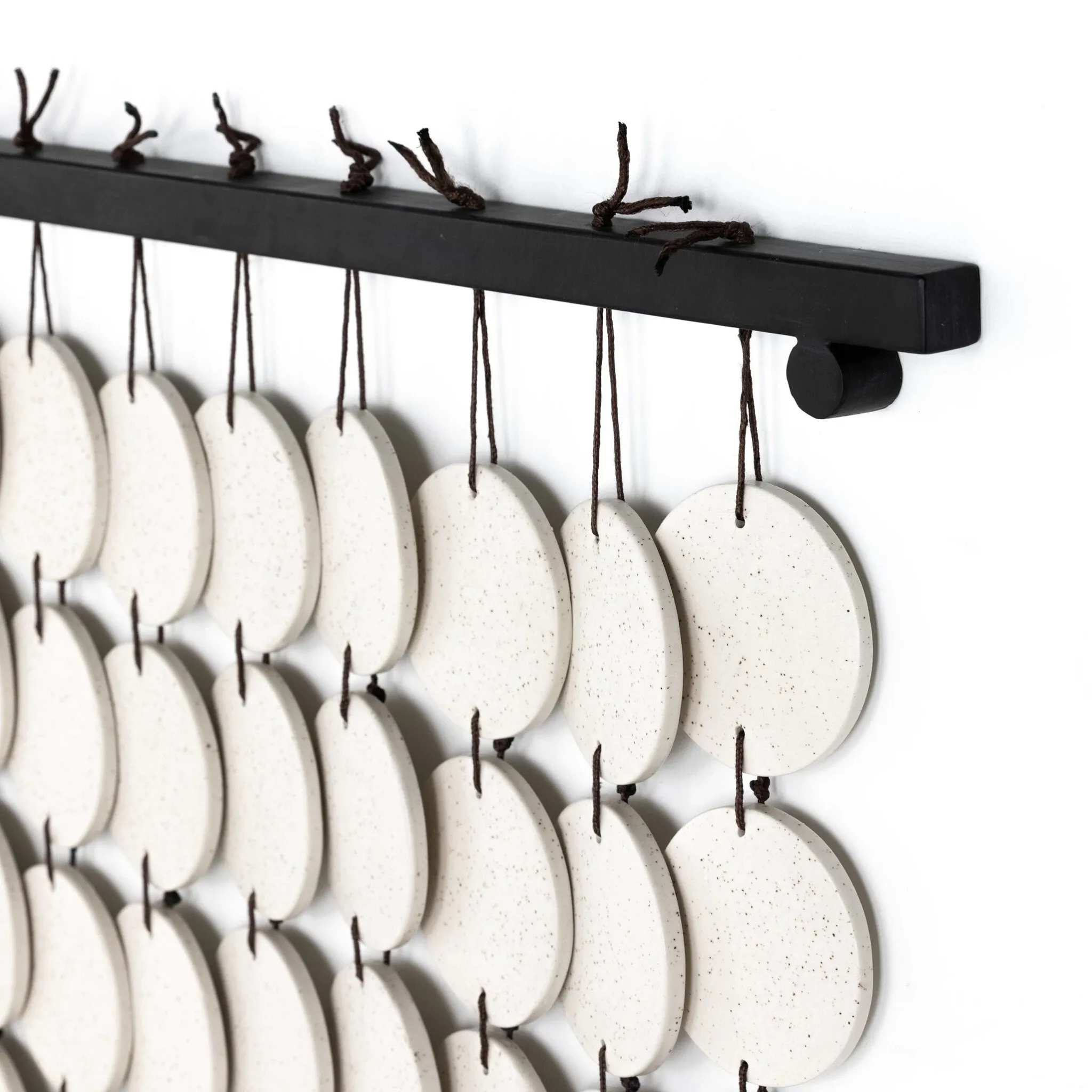 Zye White Ceramic Wall Art
