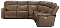 Jayden Brown Micro Medium Dual Power 2-arm Reclining Sectional