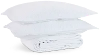 Talia White Coverlet Set