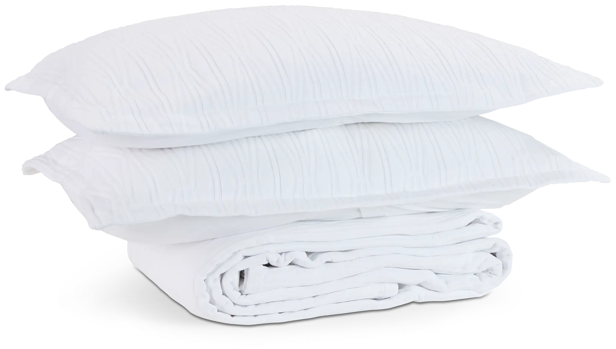 Talia White Coverlet Set Talia White Coverlet Set