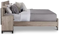 Evanston Gray Spread Bed W/ Two Nightstands