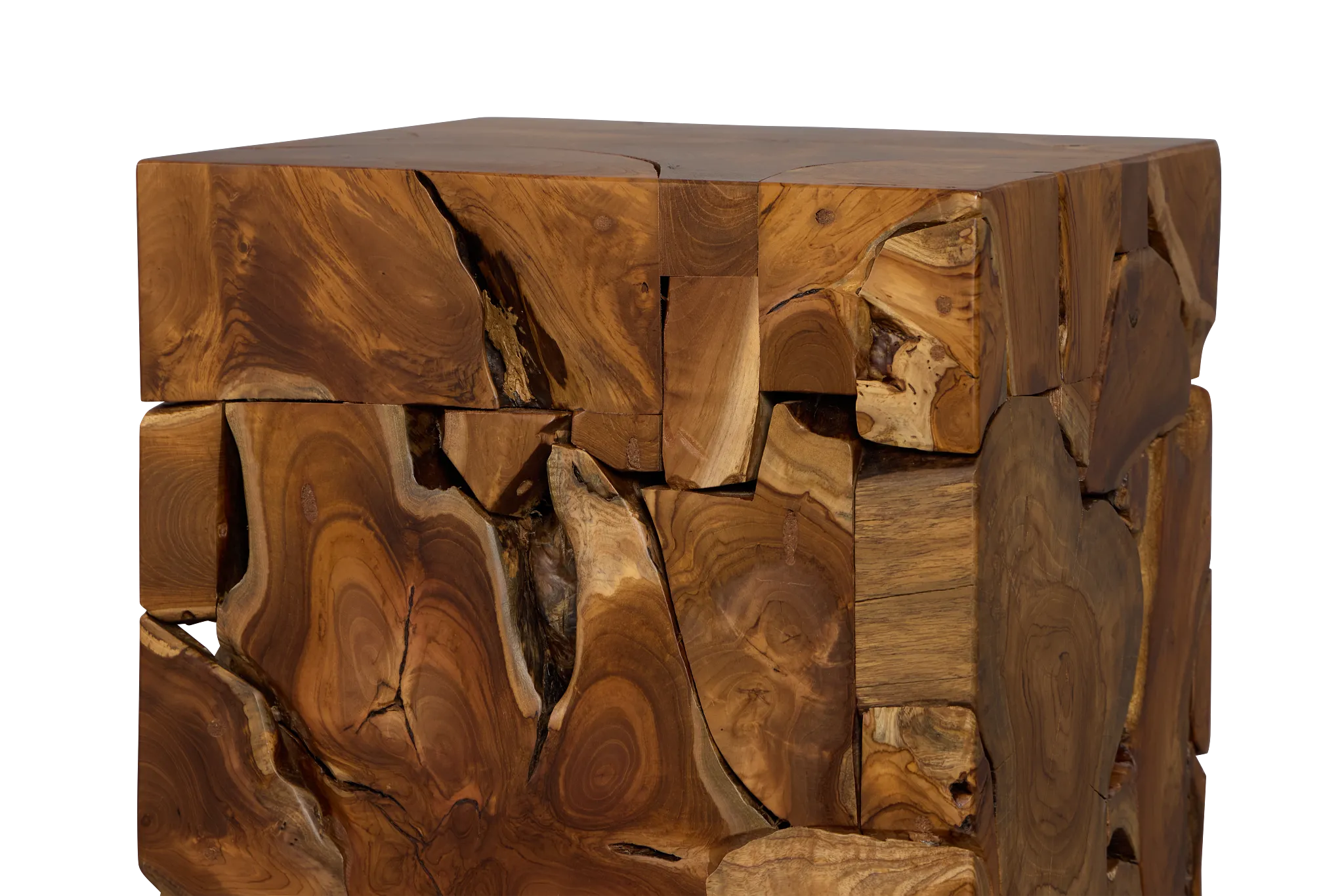Haven Mid Tone Teak Square End Table