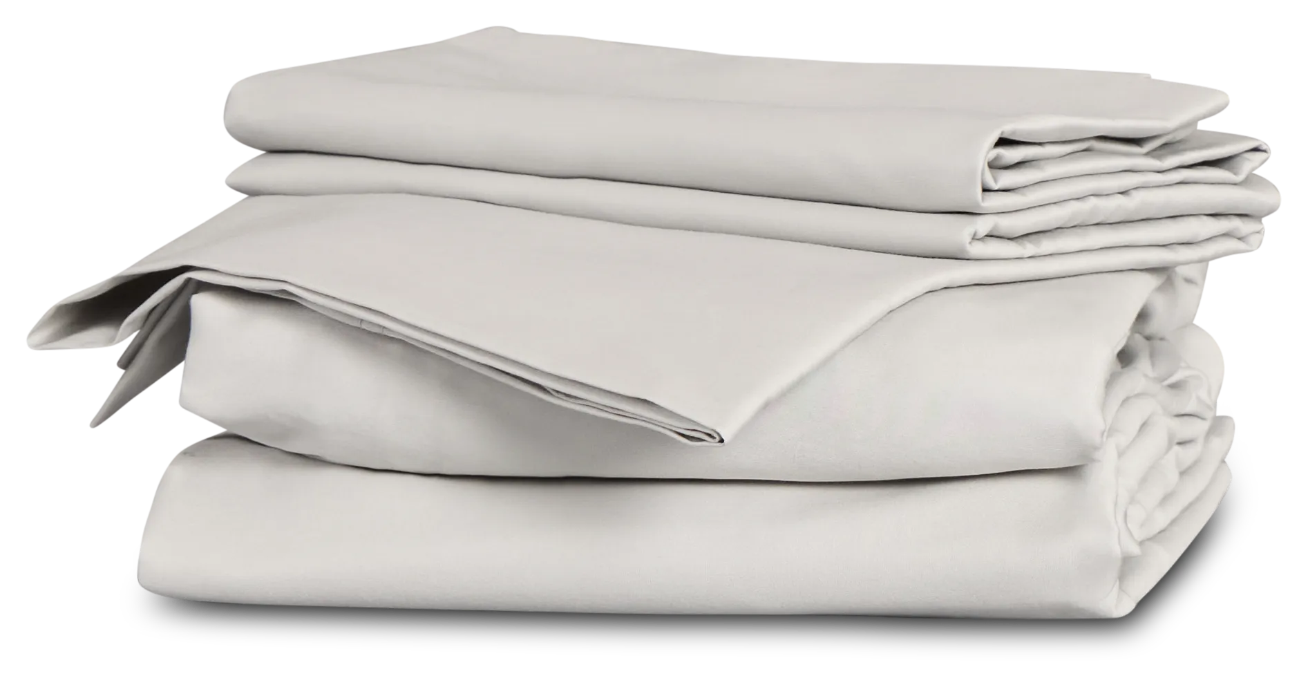 Rest & Renew Cotton Sateen Gray 300 Thread Duvet Set