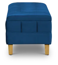 Crosby Blue Storage Bench