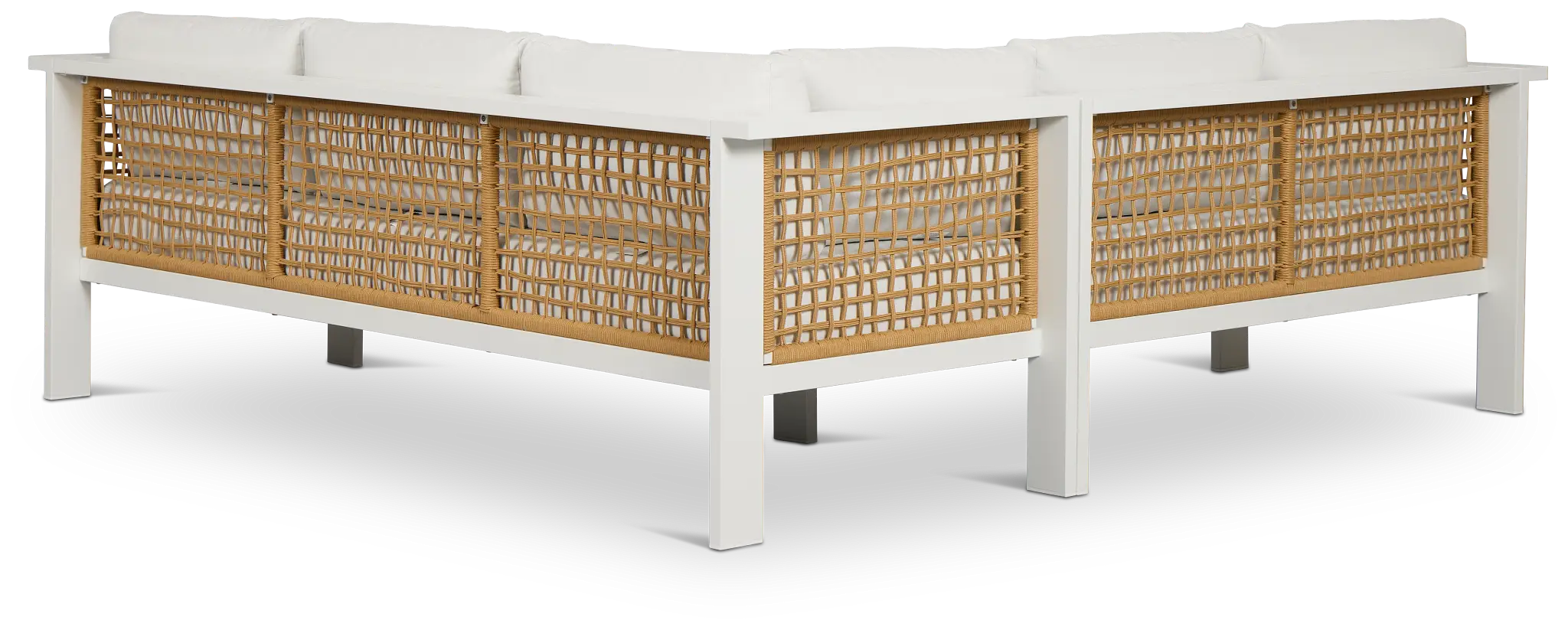 Sunrise White Small Left Chaise Sectional Sunrise White Small Left Chaise Sectional