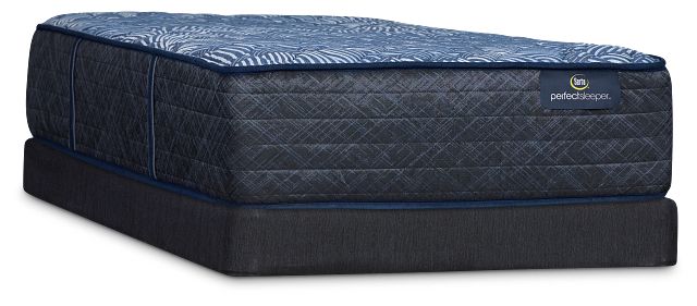 Serta Perfect Sleeper Cobalt Calm Extra Firm Low-profile Mattress Set