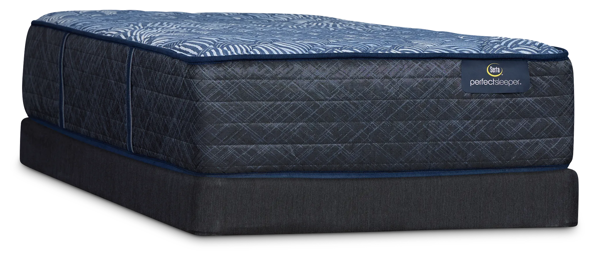 Serta Perfect Sleeper Cobalt Calm Extra Firm Low-profile Mattress Set