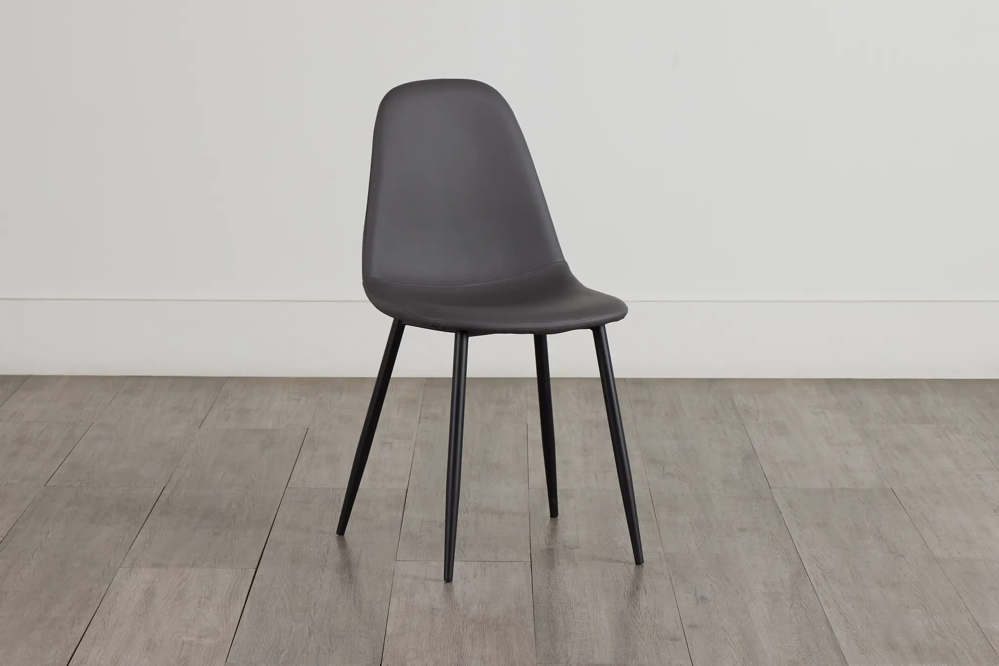 Havana Gray Micro Upholstered Side Chair W/ Black Legs Havana Gray Micro Upholstered Side Chair W/ Black Legs