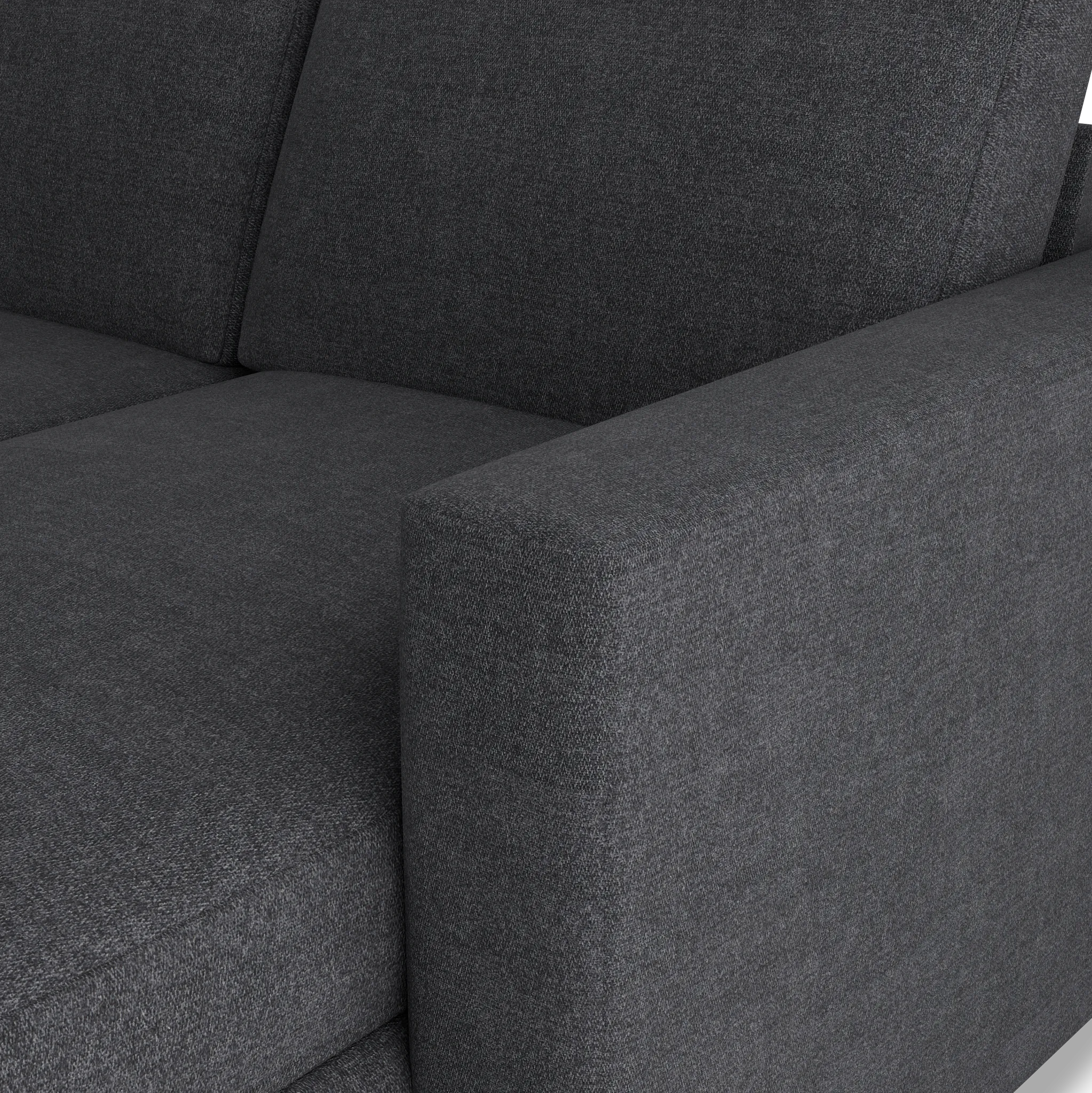 Citymod Dark Gray Fabric Medium Right Chaise Sectional